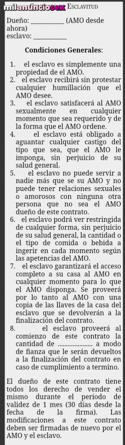 Esclavo busca amo mayor de 55 años