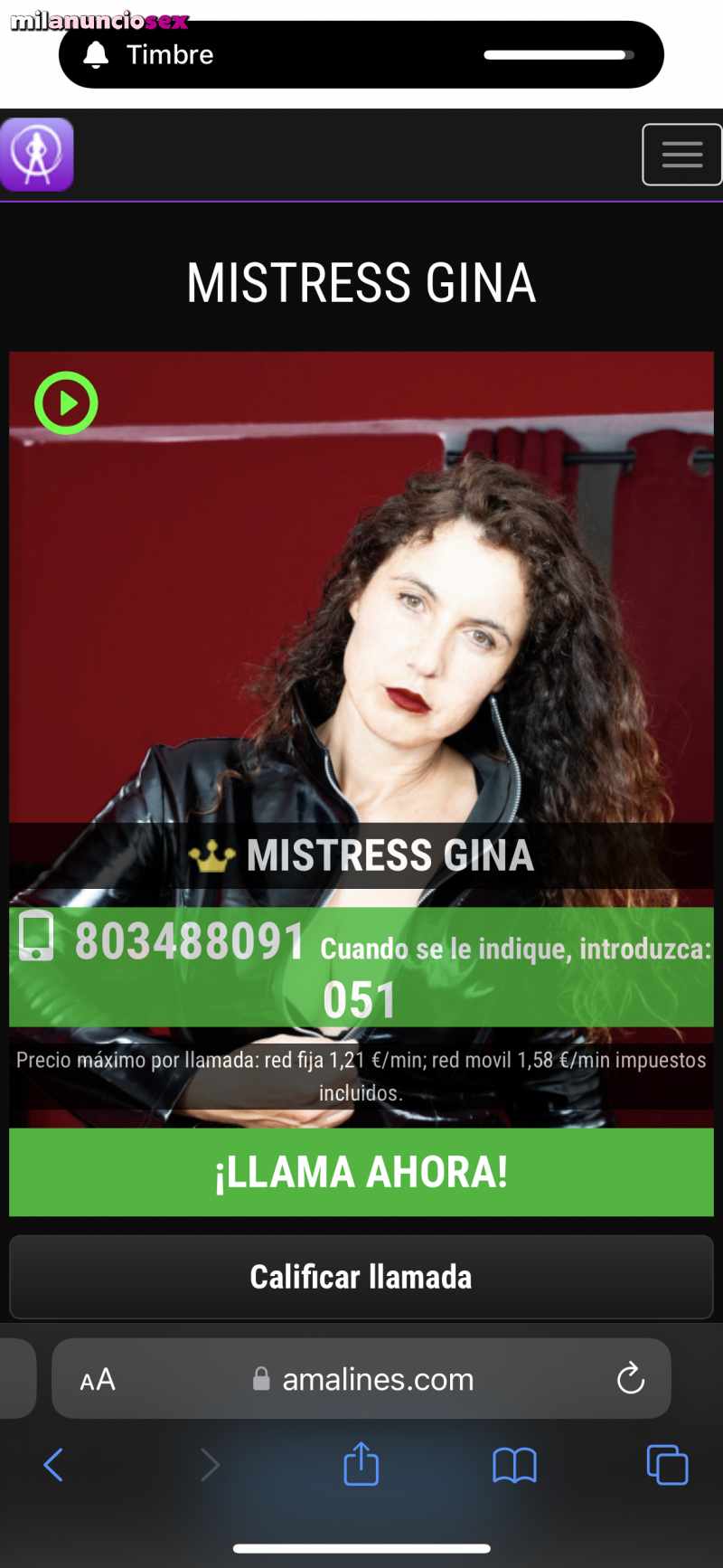 Mistress Gina Humillacion cornudos f