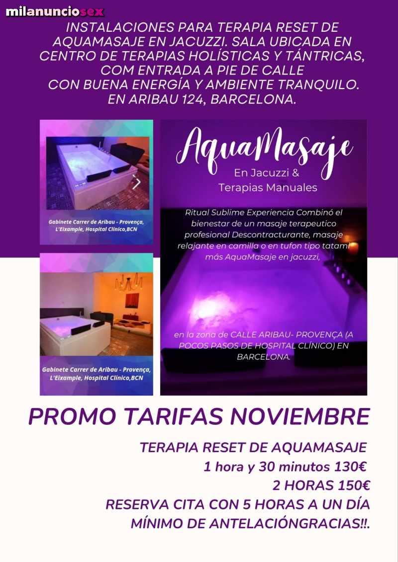 AquaMasaje en jacuzzi ARIBAU